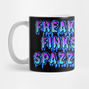 Freaks, Finks, Spazzes - Logo BLUE Mug